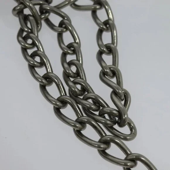 BALENCIAGA Chain Le Cagoule Mini Shoulder Bag Leather Beige Silver Auth bs27430 - Picture 11 of 16